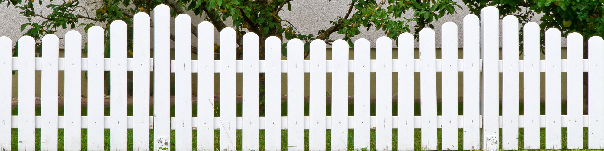 White Wooden Fence